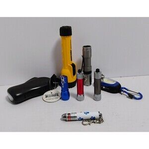 MINI CRANK, LED, ETC FLASHLIGHT LOT RAYOVAC TESTED ALL WORK